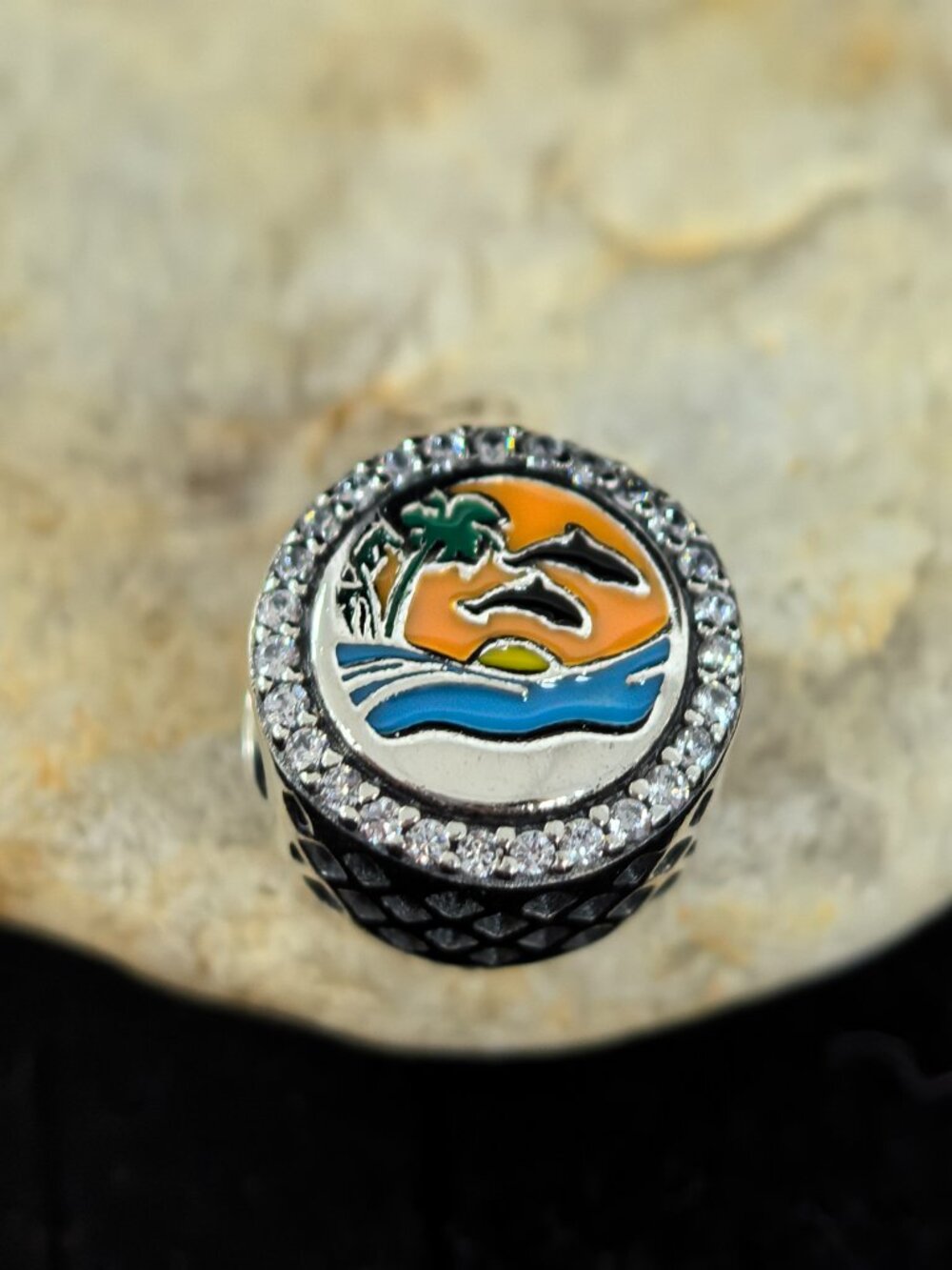 Pandora Destin Beach Travel  Exclusive Dangle Charm Pendant, S925 Silver Jewelry